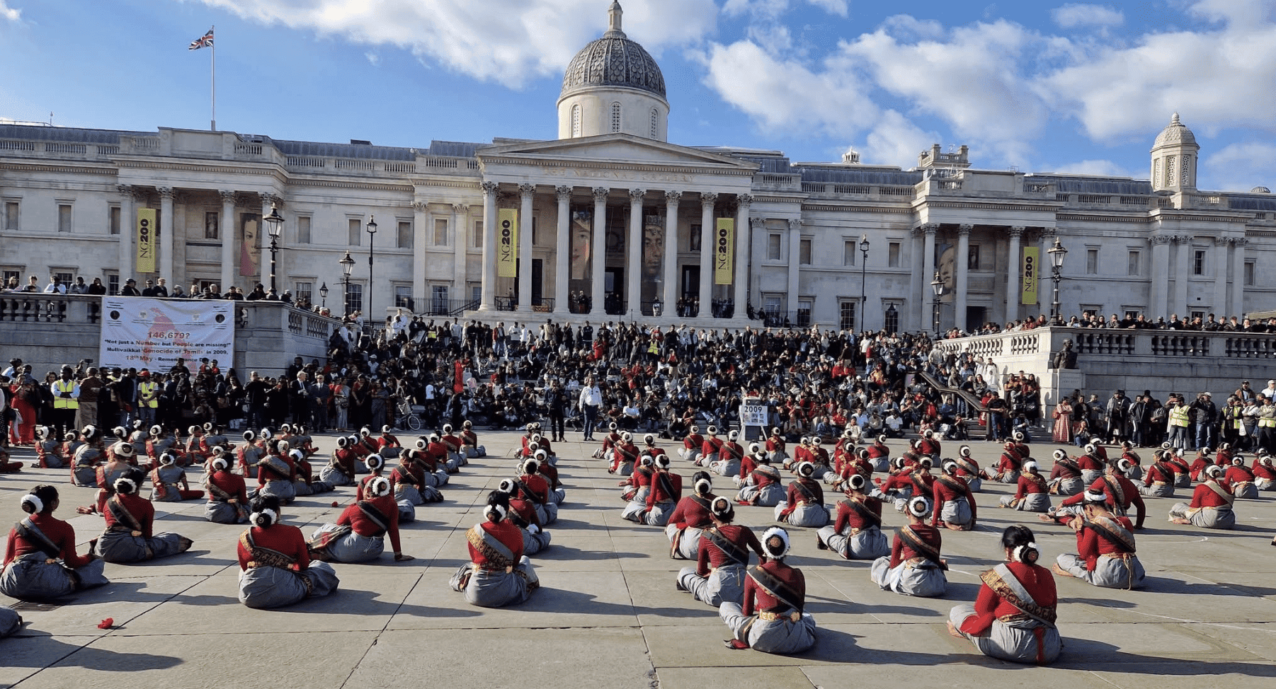 Tamil Genocide Remembrance Day Marked with Emotional Vigil in Trafalgar Square