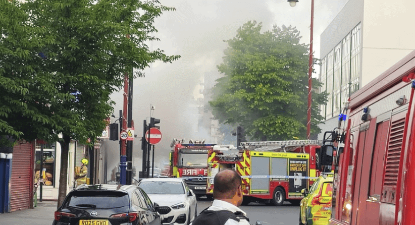 Ten-Pump Fire Erupts at Eat More Plaza in East Ham