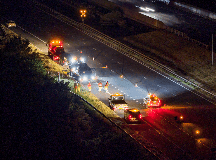 Traffic Chaos on M20 After Vehicle Overturns Near Maidstone