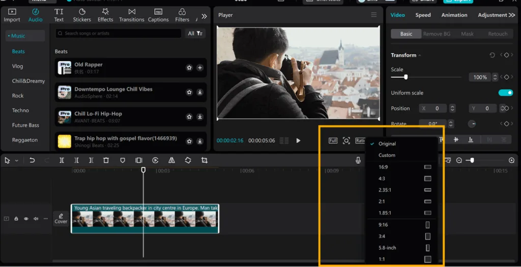 Crafting Story Ads for Instagram and Facebook with CapCut Desktop Video Editor