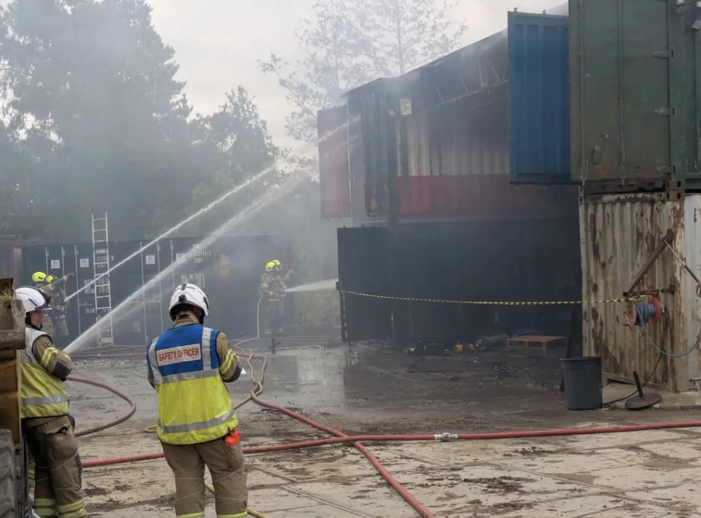 Camper Van Destroyed in Fire on Creephedge Lane as Firefighters Contain Blaze
