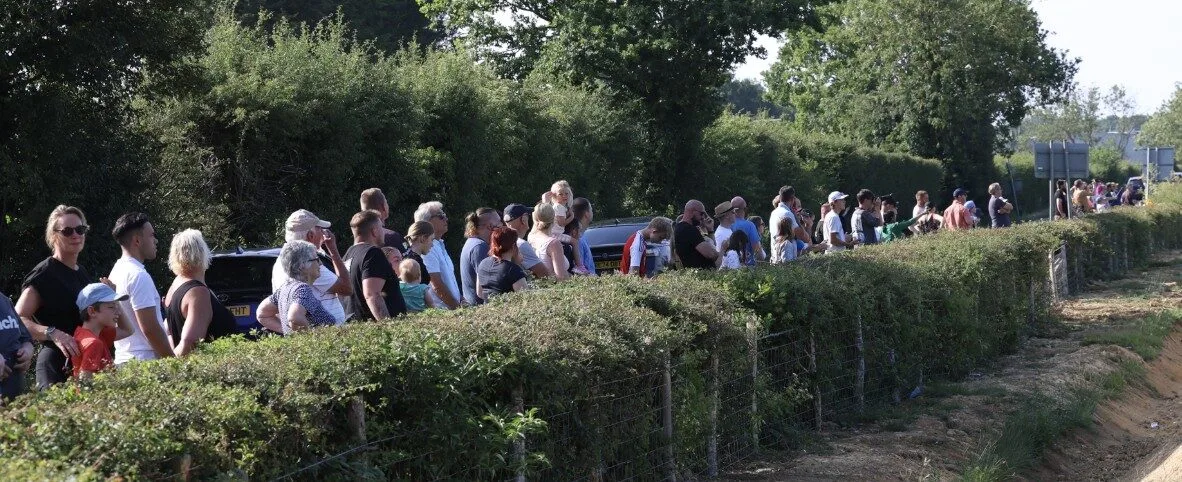Red Arrows Soar Over Headcorn Aerodrome in Spectacular Battle of Britain Display