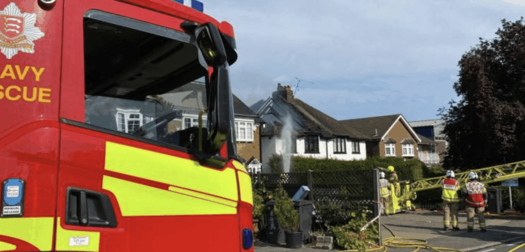 Blaze Severely Damages Two Properties