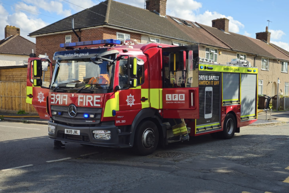 Fire Crews Respond to Blaze at Residential Property in Dagenham