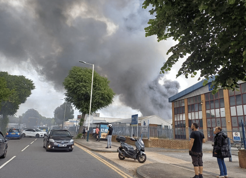 Romford Car Workshop Fire Destroys Half the Building – Cause Under Investigation