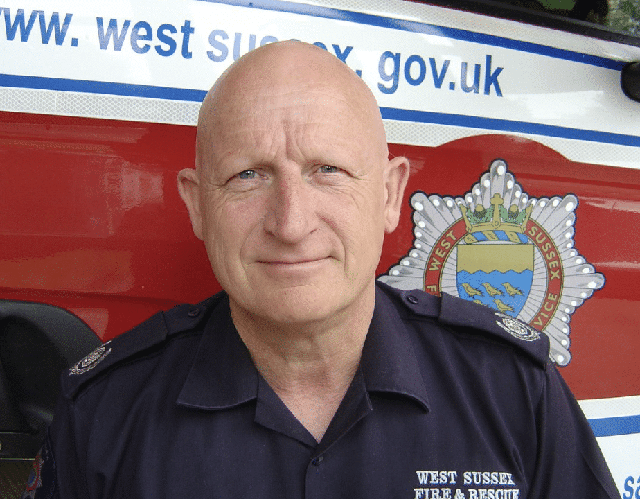 West Sussex Firefighter Andy Horner Awarded British Empire Medal in King’s Birthday Honours