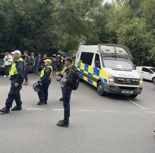 Peaceful Protest at Bell Hotel Site Sees Three Arrests Amid Heavy Police Presence
