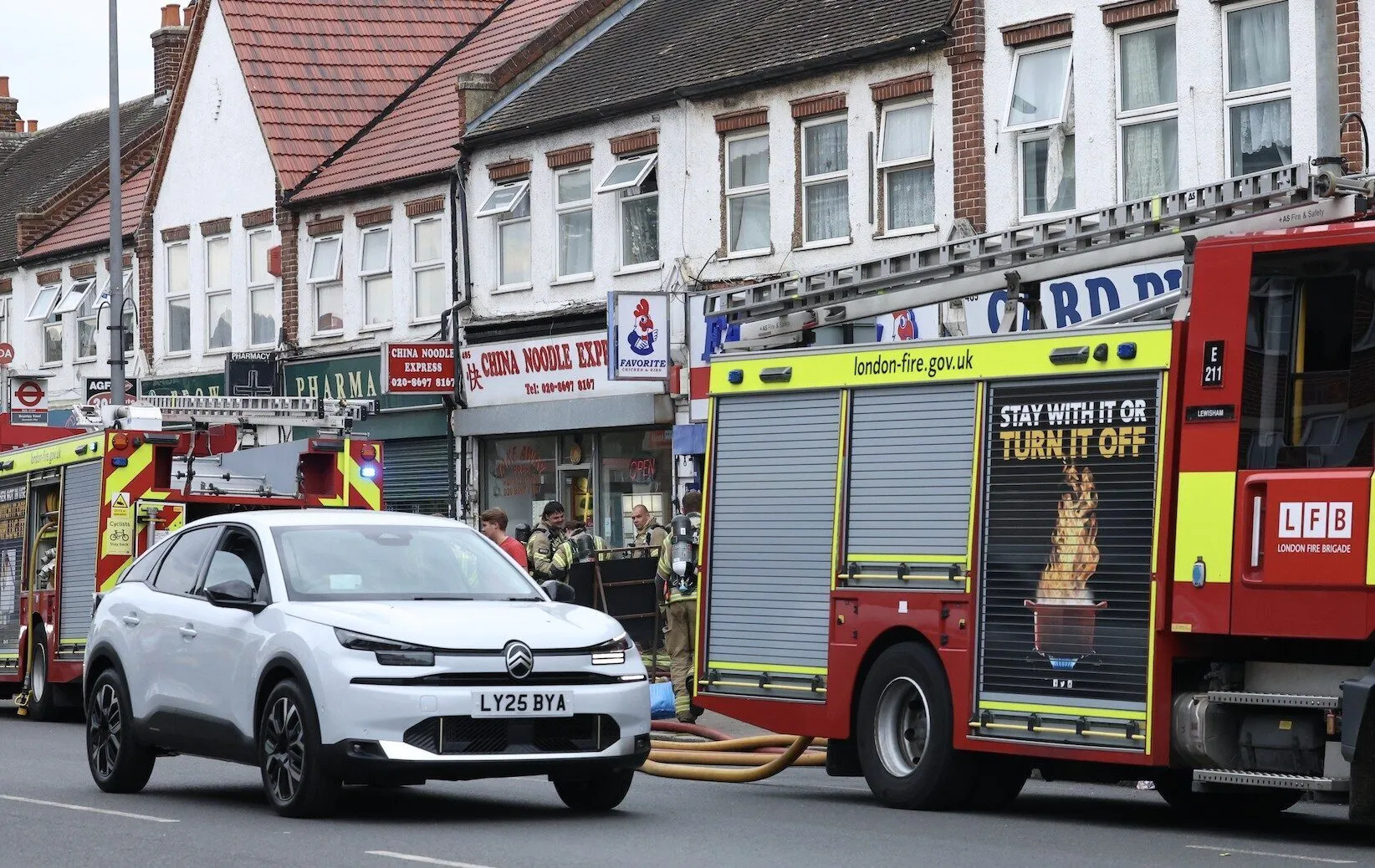 Fire Rips Through Chinese Take away on <a class=
