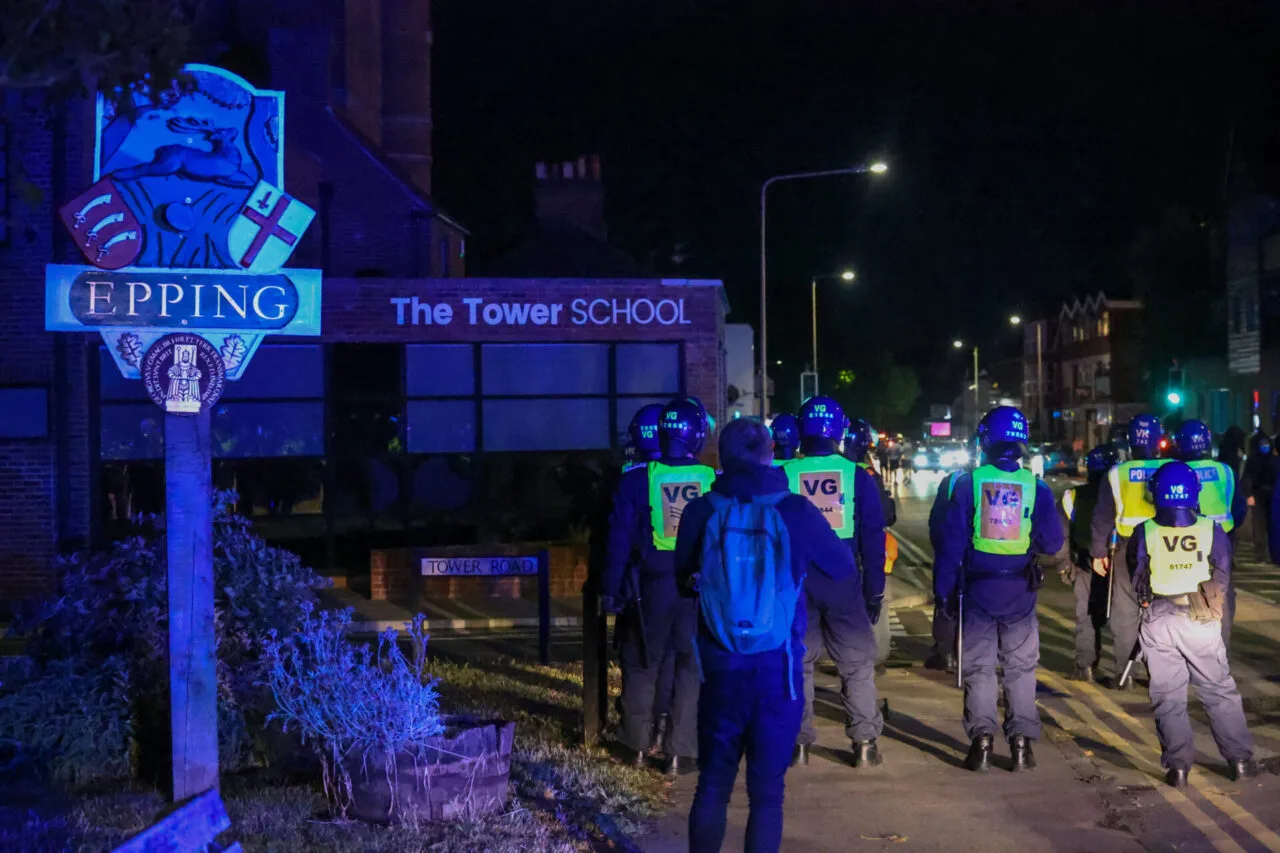 Violent Clashes Erupt Again Outside Epping Migrant Hotel as Police Hunt Suspects and Enforce Section 60AA Order