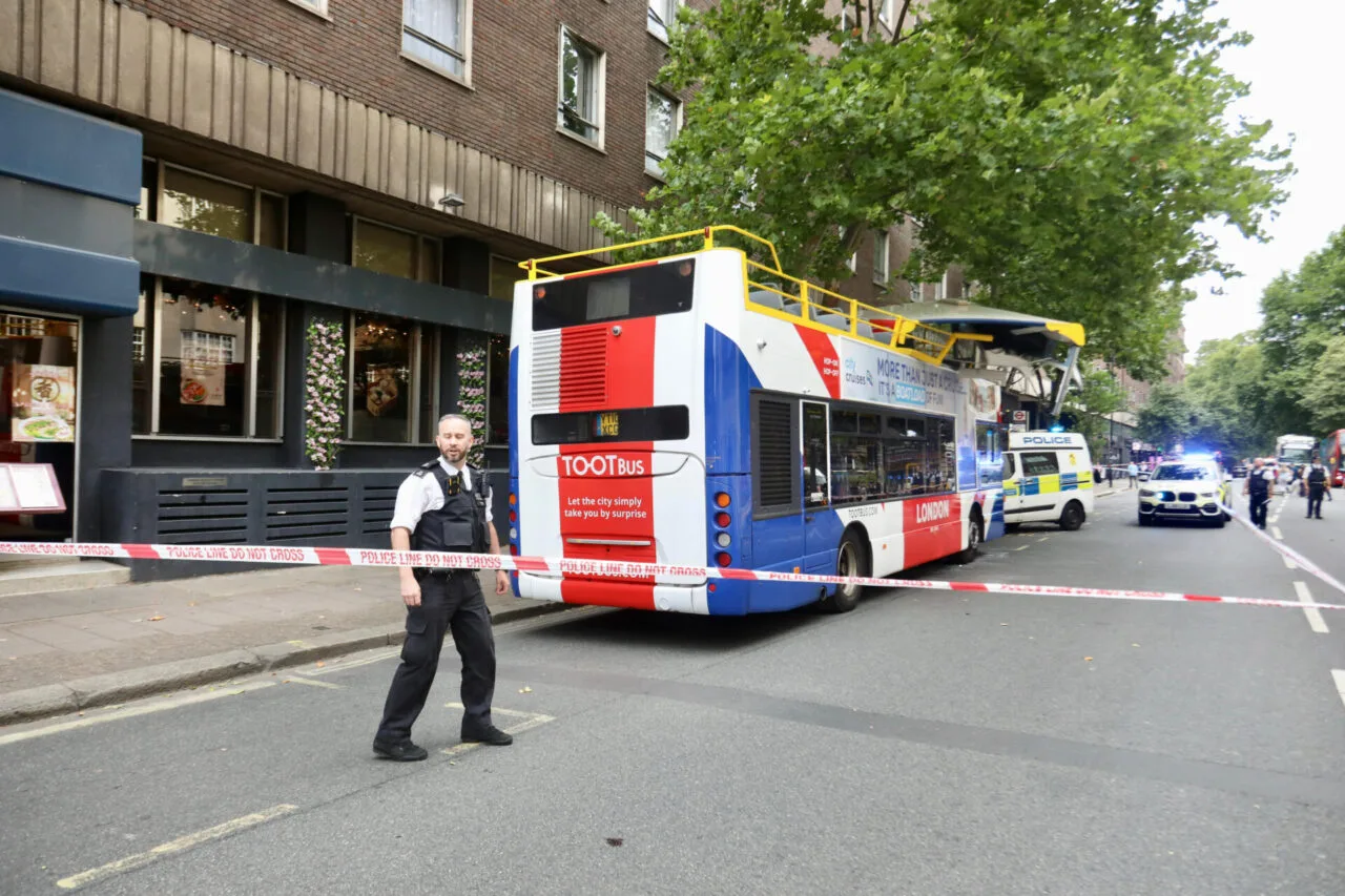 Tourist Horror as London Hop-On Hop-Off Bus Crashes Near 7/7 Bomb Site