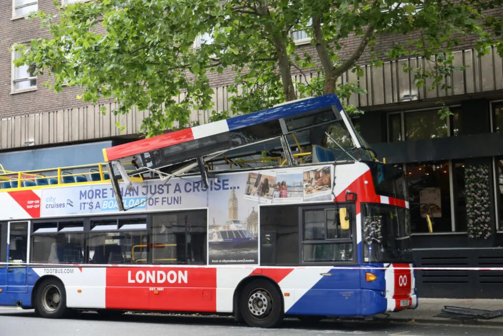 Tourist Horror as London Hop-On Hop-Off Bus Crashes Near 7/7 Bomb Site