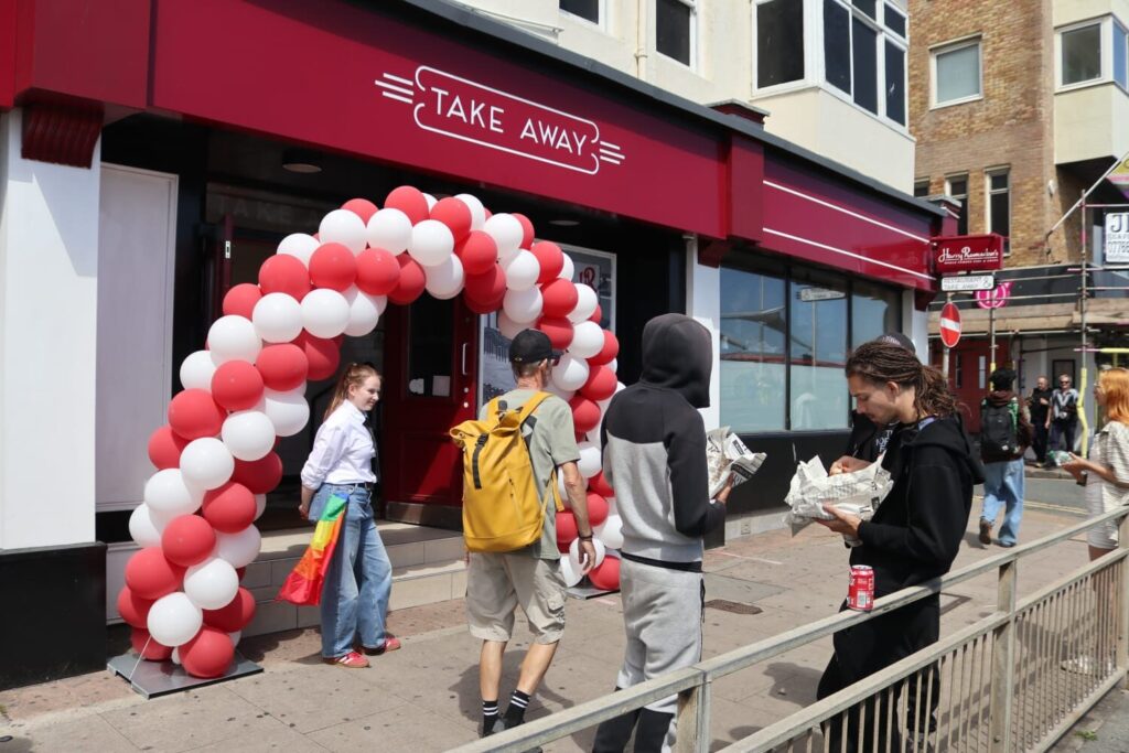 Crowds Flock to Harry Ramsden’s Brighton Seafront Store for 7p Fish and Chips Promo