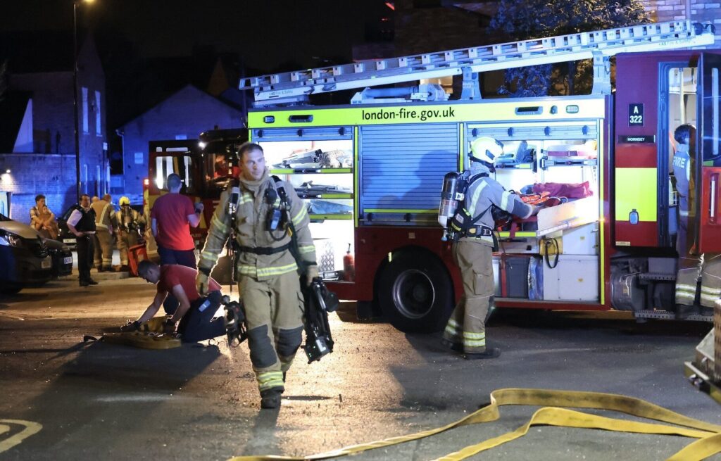 Firefighters Rush to 11th-Floor Blaze at Walthamstow Tower Block in East London