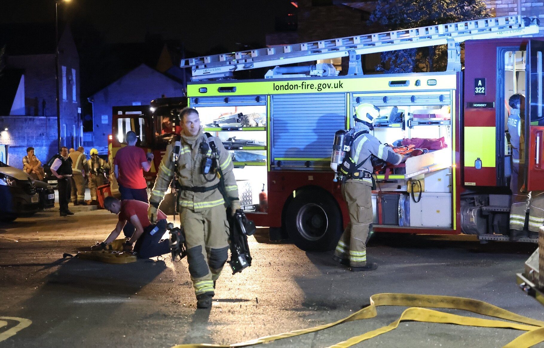 Firefighters Rush to 11th-Floor Blaze at Walthamstow Tower Block in East London