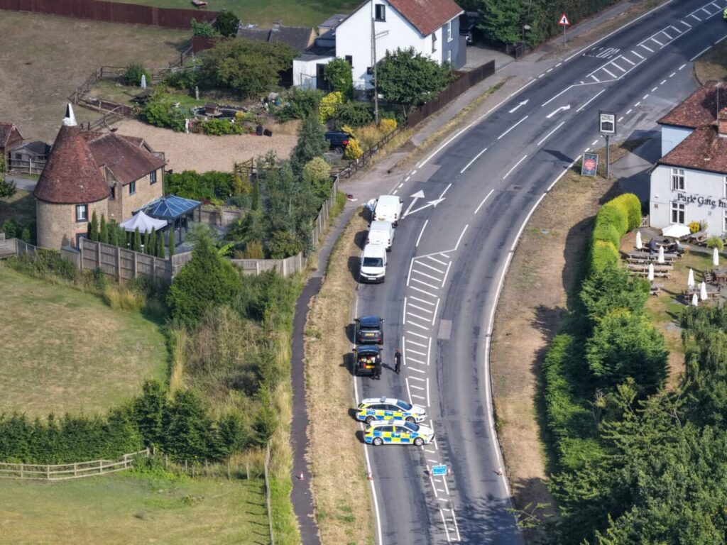 Man Shot by Police After Threatening to Blow Up Property During Arrest Operation in Hollingbourne