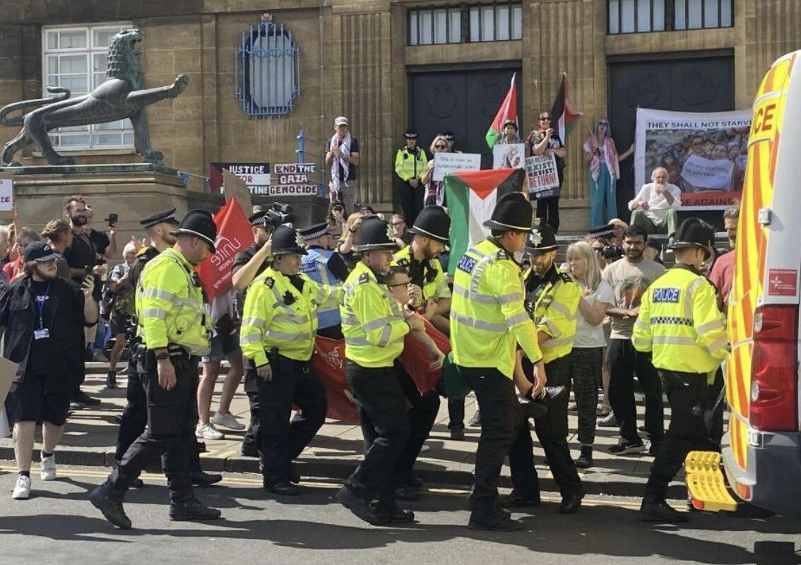 13 Arrested at Norwich Protest Over Support for Banned Group Palestine Action