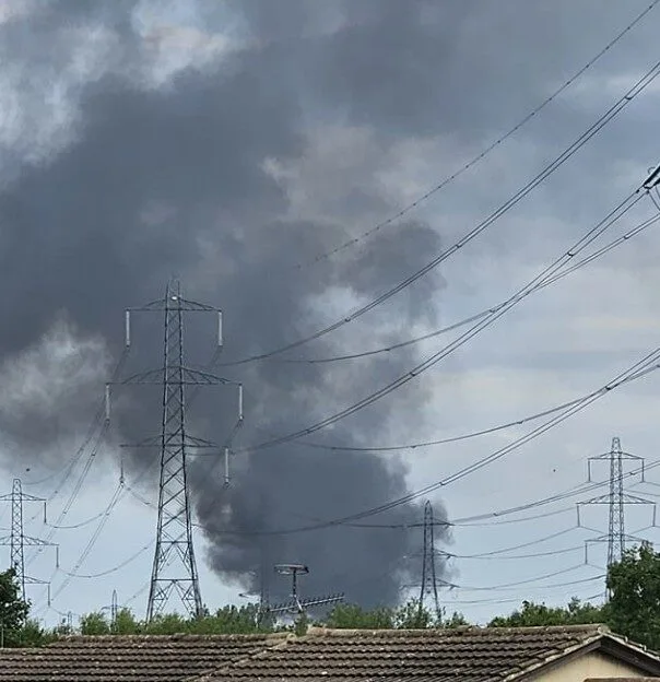 Bus Fully Engulfed in Fire on A13 Near Wennington During Rush Hour