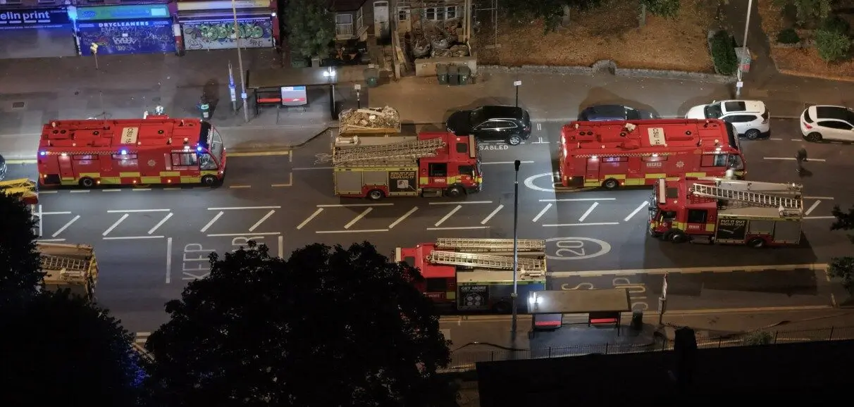 12 Fire Engines called to Suspected Cannabis Factory Blaze in Walthamstow