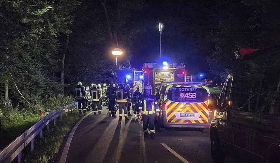 Four Britons Killed After Car Crashes Into Trees in Germany