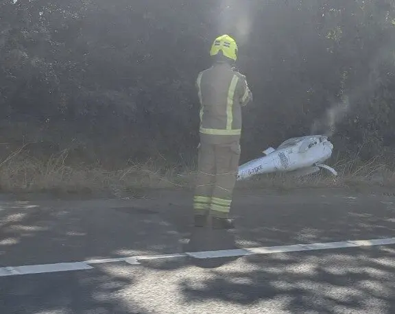 Home Office Surveillance Drone Fire Near M20 near Channel Tunnel in Folkestone