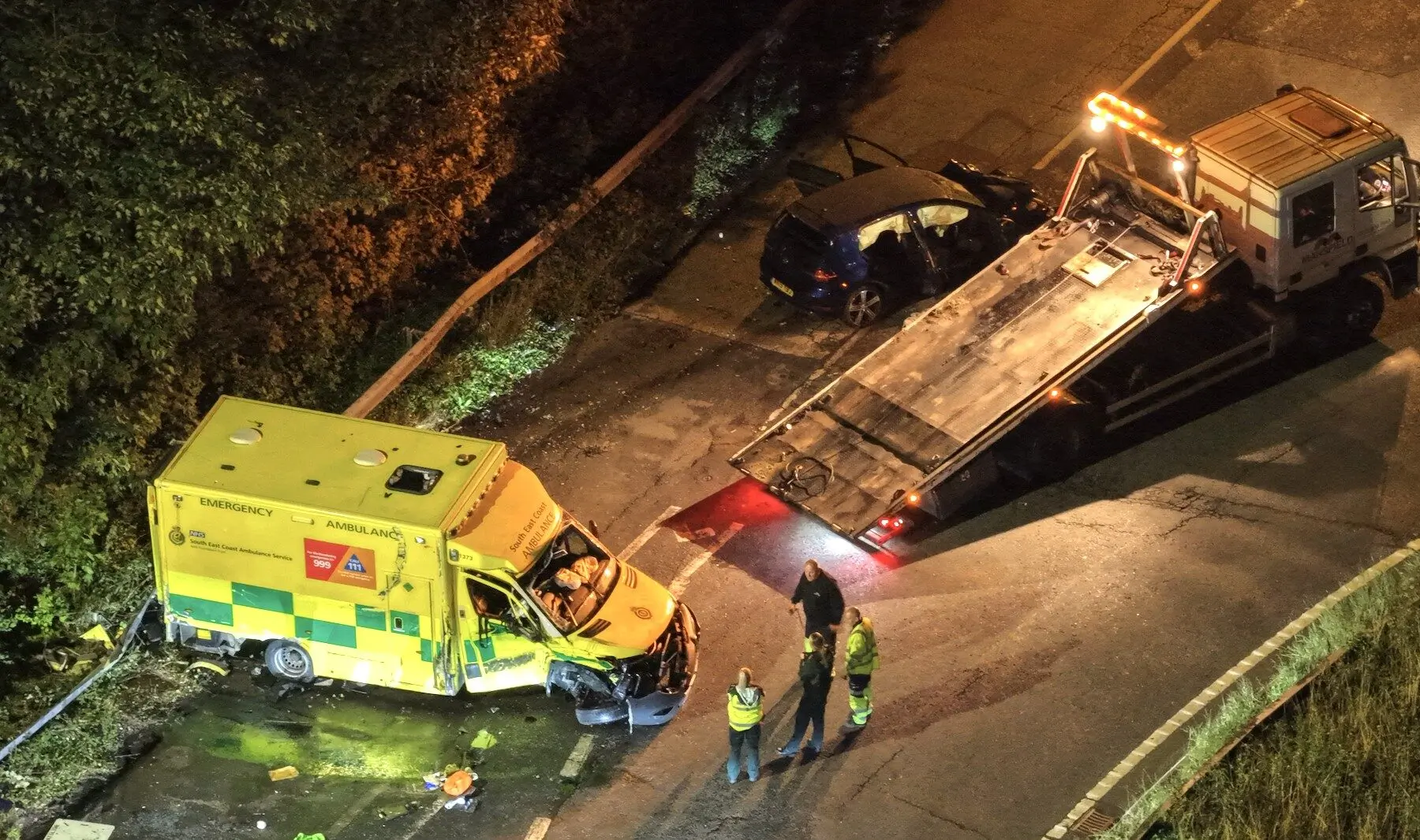 Kent Police Launch Probe After Crash Involving Ambulance on M2