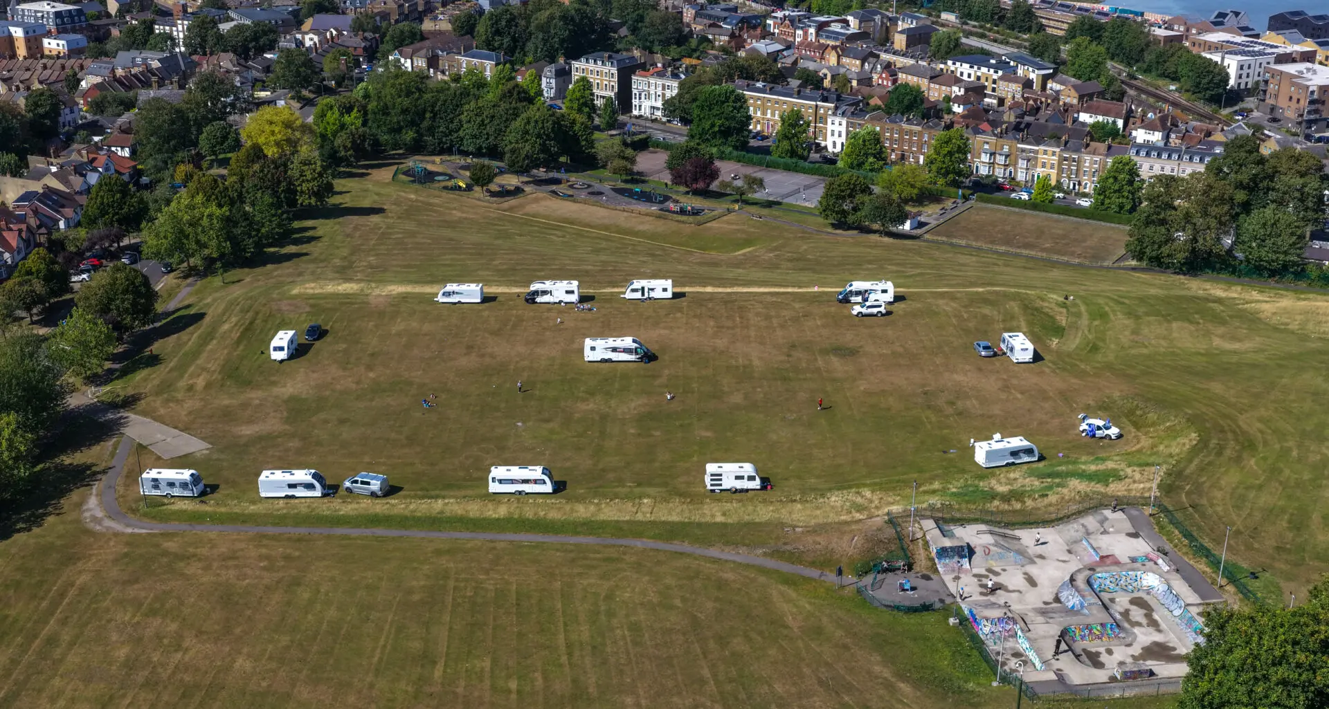 Travellers invade Napoleonic Fort Pitt Site in Chatham