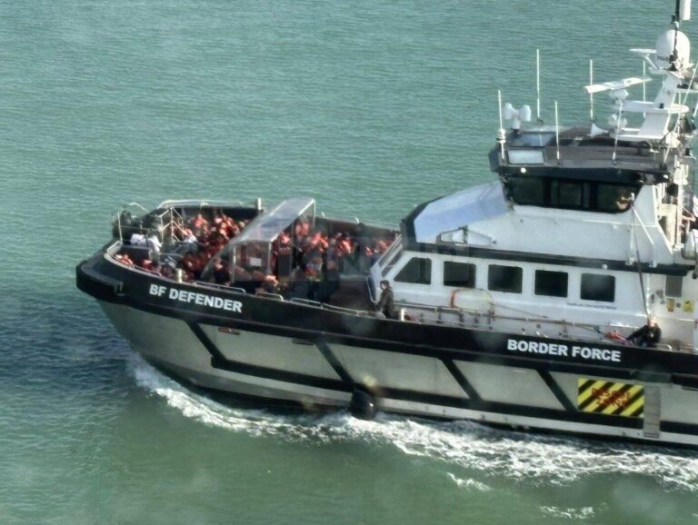 Border Force Intercepts Overcrowded Migrant Boats in English Channel with more close behind