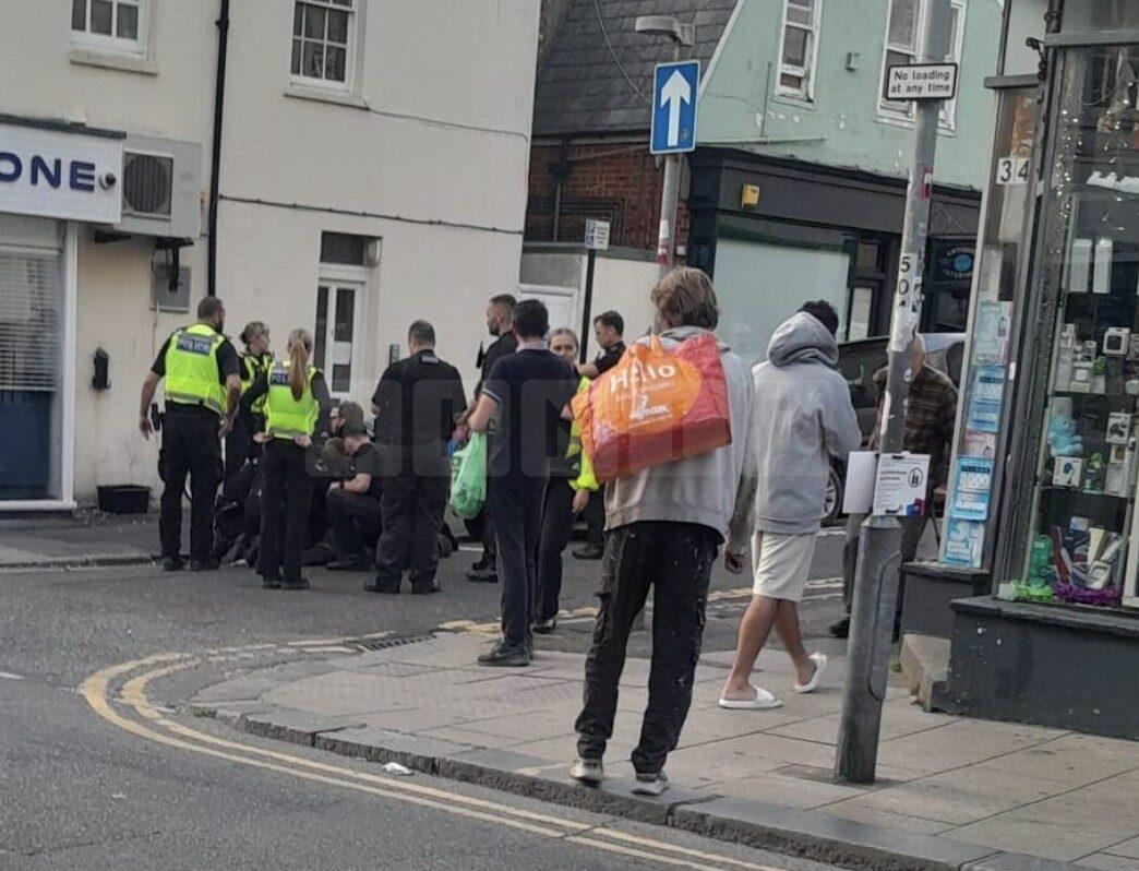 Brighton city centre Man charged after officer assaulted