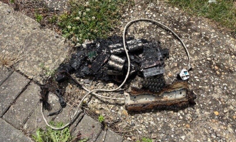 Fire in Chichester Loft Sparks Safety Warning Over Charging Lithium-Ion Batteries