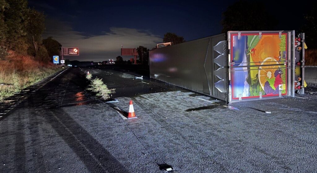 M6 Closed Northbound After Overturned Lorry Causes Major Delays in Staffordshire