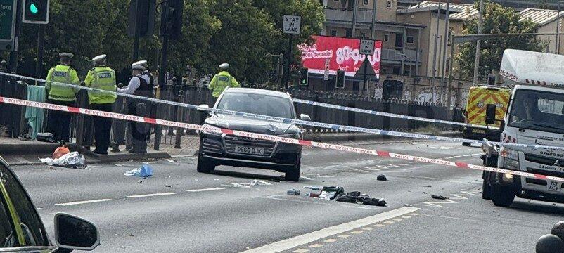 Man rushed to hospital after serious crash shuts A13 East India Dock Road