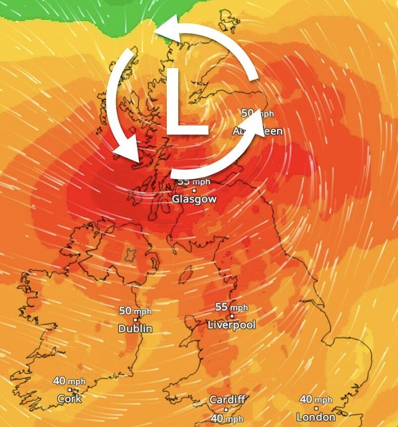 Storm Floris to Batter UK With Unseasonably Strong Winds and Heavy Rain Next Week