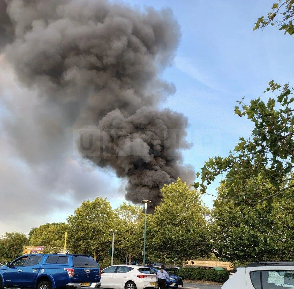 Major Fire at Industrial Building in Witham Prompts Large Emergency Response