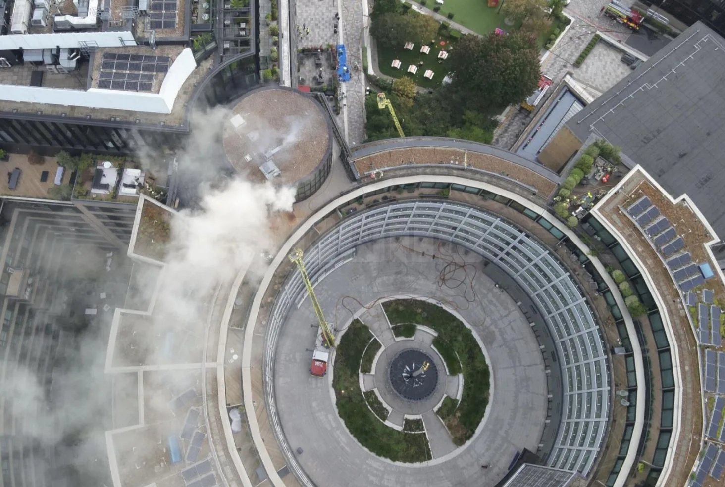 100 Firefighters Battle Blaze at Nine-Storey Building on Wood Lane
