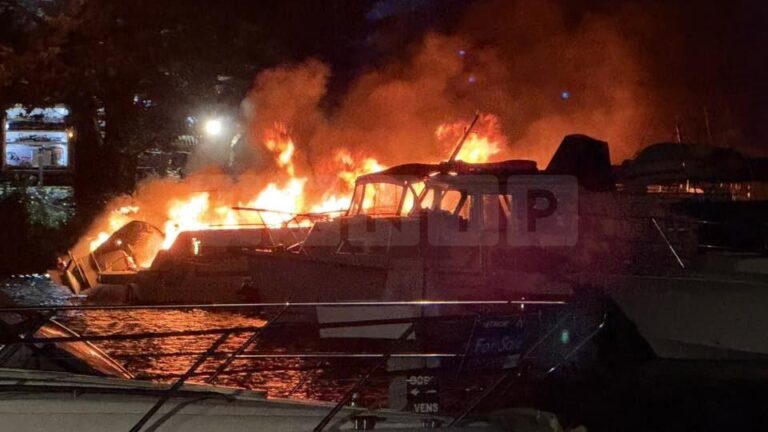 Fire Crews Battle Marina Blaze in Birdham, Chichester
