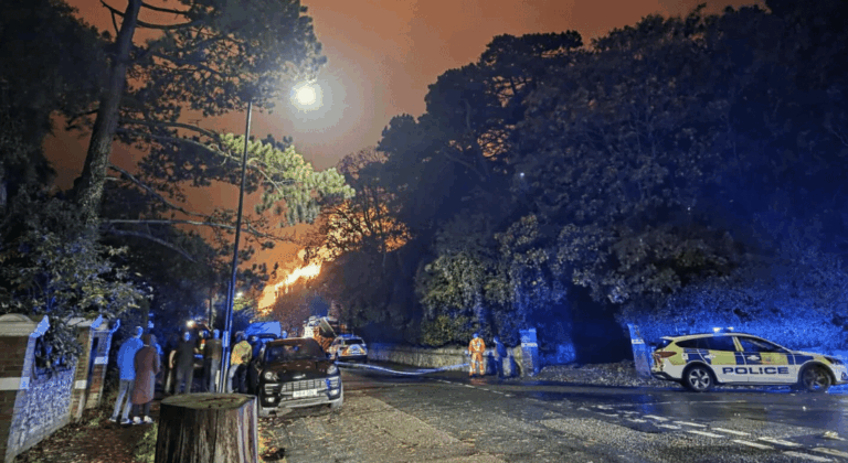 Blaze Erupts at Former Eastbourne School
