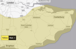 Heavy Rain and Gale-Force Winds Set to Batter Kent