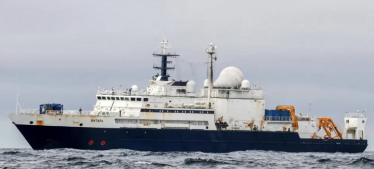 Russian Spy Ship Fires Lasers at UK Surveillance Planes Near Scotland