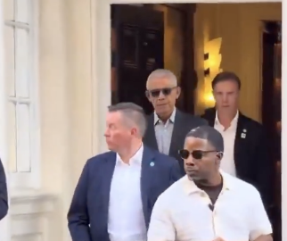 Barack Obama Spotted Leaving UK Mega-Mansion Amid Indictment Rumours