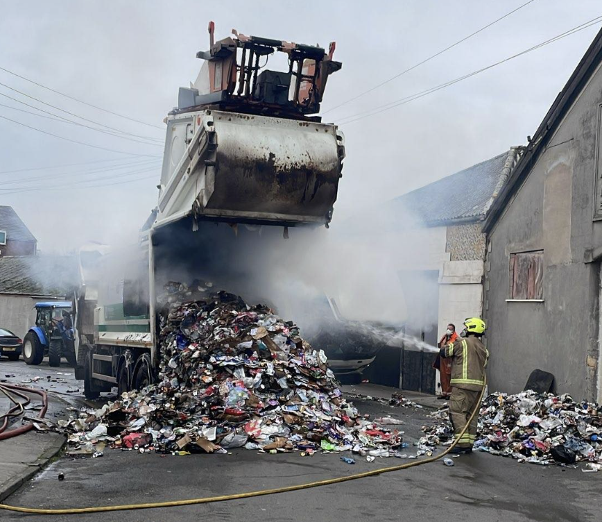 Blaze Breaks Out in Worksop Refuse Truck – Firefighters Issue  Warning