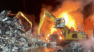 Blazing Scrap Metal Fire Erupts at East Tilbury Recycling Centre