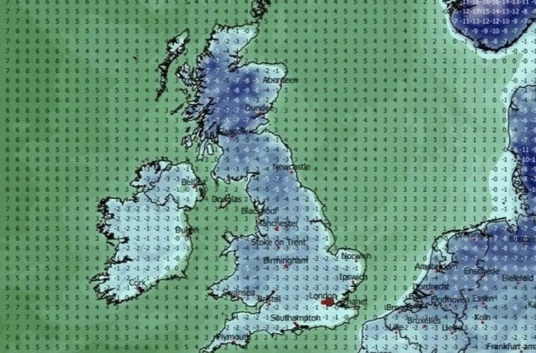 Bone-Chilling Blast to Blanket Large UK Swathe from January 3