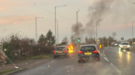 Car Goes Up in Flames on Ramsgate's A299
