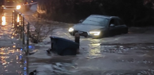 Driver 'Lucky to Be Alive' After Car Swept Away in Flooded Ford at Godshill
