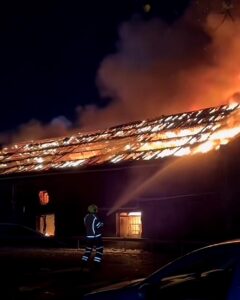 Massive Fire Erupts at Walsall Fireworks Warehouse