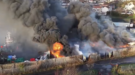 Massive Fire Tears Through Methil Harbour as Lorries Go Up in Flames