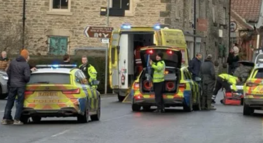 Tractor Terror in Yorkshire! Two Women Hit on Market Town Pavement