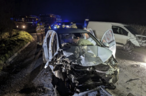 Woman Trapped After Horror Crash on A4129