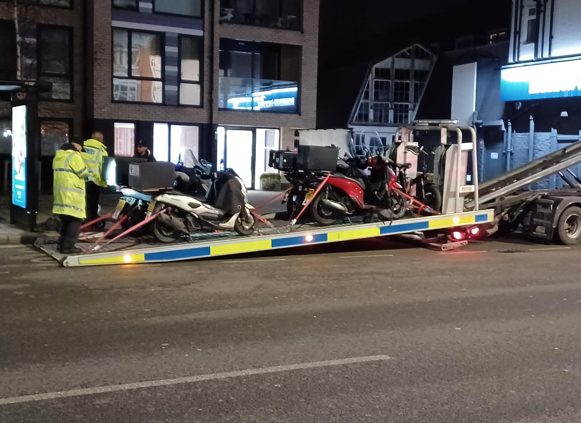 Crackdown on Illegal Mopeds and E-Bikes in Woolwich