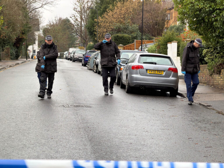 Police have cordoned off area, following an incident, A crime scene remains in place